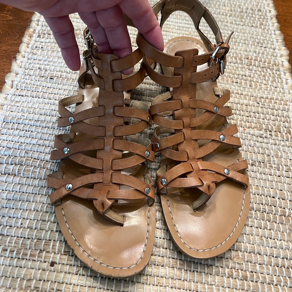 Guess caged gladiator leather sandals